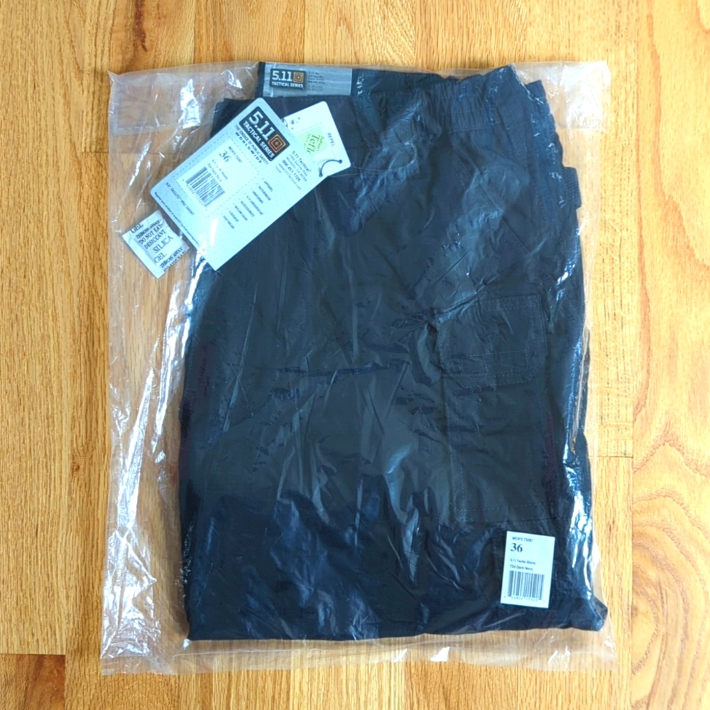 NWT 5.11 Taclite Men's Shorts Navy